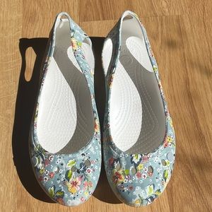 Crocs Vera Bradley Kadee Flat Ltd Ed Size 9 Mint Floral 206696